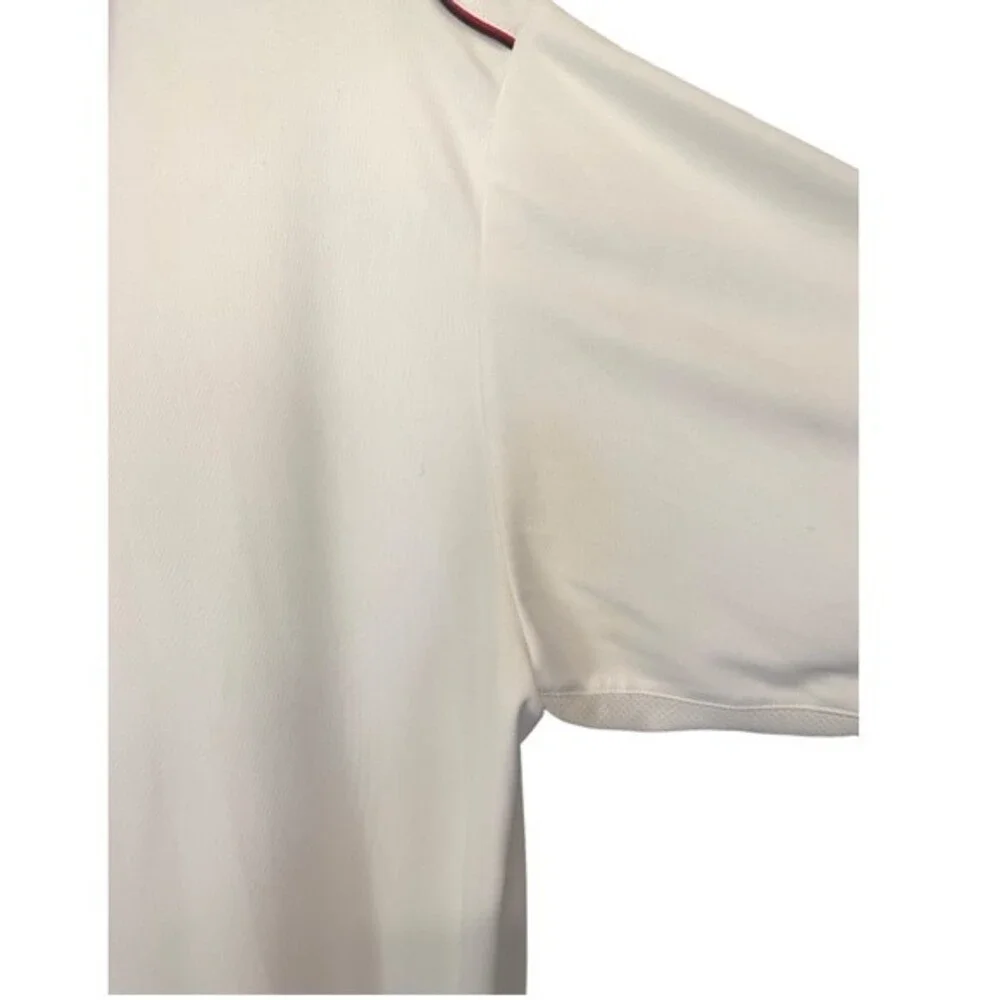 Adidas | Climacool Mens White Abstract Design Polo‎ Shirt L